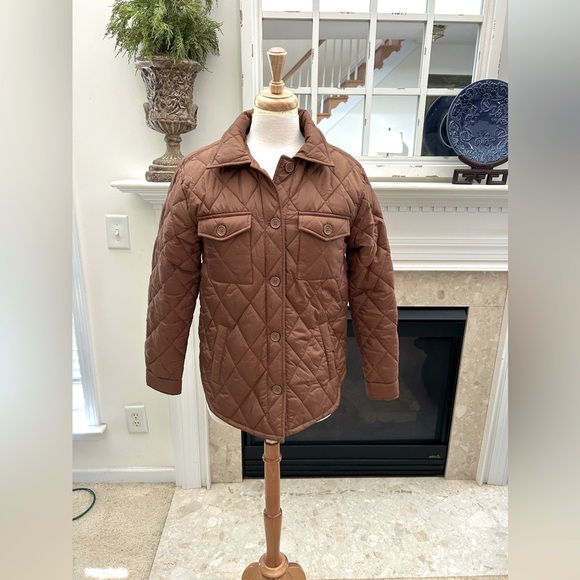 Cisono Chestnut Brown Quilted Jacket - Picture 1 of 8